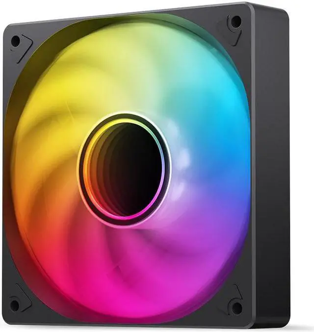 Alt view image 3 of 7 - JONSBO SL-120ARGB BR ( Reverse) Case Fan,Reverse Blade, 120mm Silent Series Fan, Simple frame, Axial lasagna lens , Lower Noise , Black