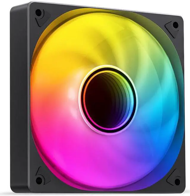 Alt view image 2 of 7 - JONSBO SL-120ARGB BR ( Reverse) Case Fan,Reverse Blade, 120mm Silent Series Fan, Simple frame, Axial lasagna lens , Lower Noise , Black