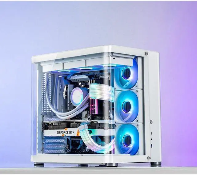 Alt view image 5 of 7 - JONSBO SL-120ARGB WR ( Reverse) Case Fan,Reverse Blade, 120mm Silent Series Fan, Simple frame, Axial lasagna lens, Lower Noise , White