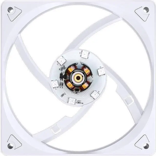 Alt view image 7 of 7 - JONSBO SL-120ARGB WR ( Reverse) Case Fan,Reverse Blade, 120mm Silent Series Fan, Simple frame, Axial lasagna lens, Lower Noise , White