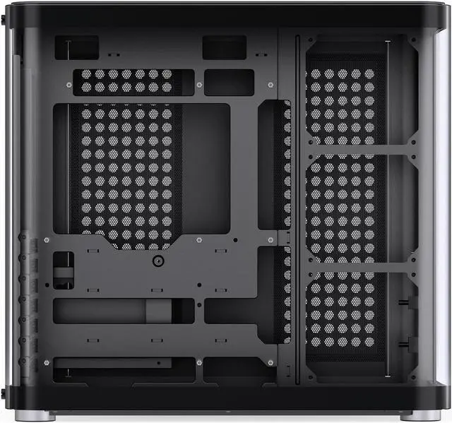 Alt view image 6 of 7 - JONSBO TK-2 BLACK Separated Cabinet Case, ATX Computer Case,Bi-Bent Surround View Glass  , Aluminum Alloy, Support ITX/M-ATX /ATX,Support  360 AIO ,Type-C Port, Black