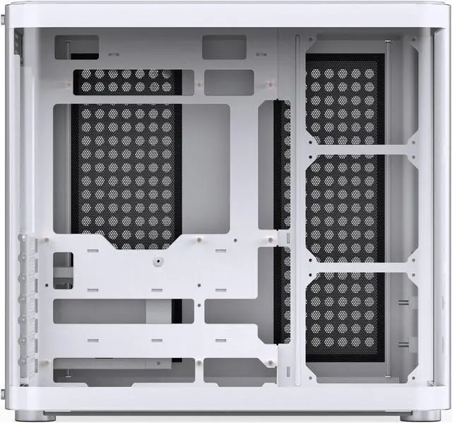 Alt view image 5 of 7 - JONSBO TK-2 WHITE Separated Cabinet Case, ATX Computer Case,Bi-Bent Surround View Glass , Aluminum Alloy, Support ITX/M-ATX /ATX,Support 360 AIO ,With Type-C  &3.0 USB Port, White
