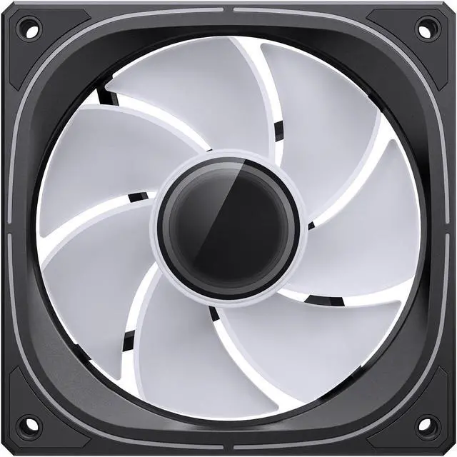 Alt view image 6 of 7 - JONSBO FR-505BR (Reverse) 3 PACK 120mm Case Fan, Reverse Blade, H25MM ARGB Infinity Mirror Series,3 Sides ARGB lighting along with the Front ARGB ,Lower noise level,3pcs in Pack, Black