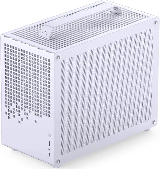 Alt view image 6 of 7 - JONSPLUS Z20 WHITE Micro-ATX Computer Case,with Detachable Carrying handle , Mini Size, High-performance Hardware Compatible, Support 240AIO, H160mm Cooler, White