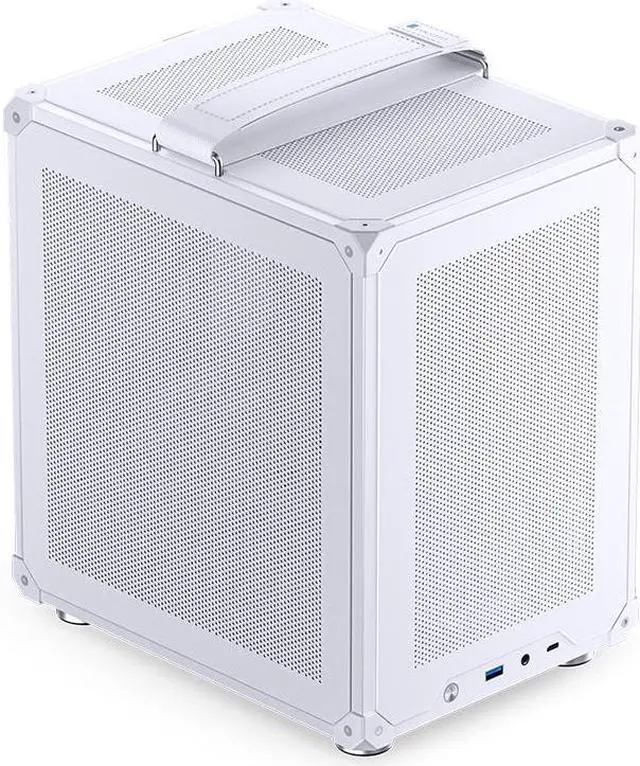 JONSBO C6-ITX WHITE ITX Handled Mesh PC Case, Simple Compact