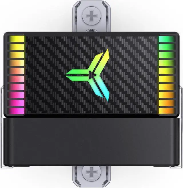 Alt view image 4 of 7 - JONSBO CR1400 EVO ARGB CPU Cooler,Silent Series Mini CPU Cooler,H130mm,Air Cooling Tower Radiator,Desktop PC AM4/AM5 heatsink,4 Copper Heatpipes for AMD/Intel LGA1700, 92mm ARGB Fan,Lighting Top,Black