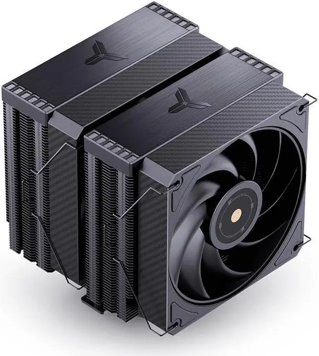 Alt view image 5 of 7 - JONSBO HX-6280 Black, FDB Bearing High-Performance CPU Cooler ,Dual-Tower Dual-Fan, 6 Heatpipes Radiator, D-TDP280W Heatsink,High-precision CNC Bottom Black