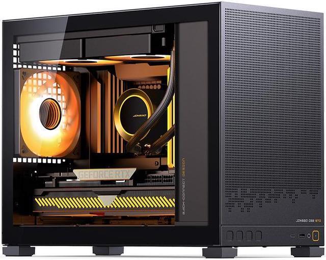 Main image of JONSBO D32 STD Micro-ATX PC Case,High Compatibility Mini Desktop Case, Support MATX Back-Connect/BTF MB,365mm GPU/240AIO/163mm Air Cooler, ATX/SFX-L/SFX PSU, USB3.2 PC Gaming Case,Black