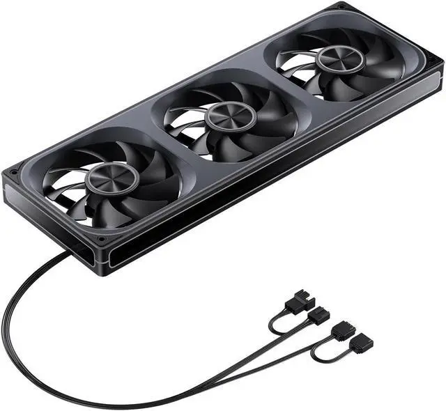 Alt view image 8 of 7 - JONSBO ZA-360B PC Case Fan, All-IN-One Single Frame Unit with 3x120mm ARGB Fans 4 Pin PWM,3Pin ARGB, Silent Computer Fan with 4-Sides Infinity Mirror Fan 2400RPM, Aluminum Nameplate, Black