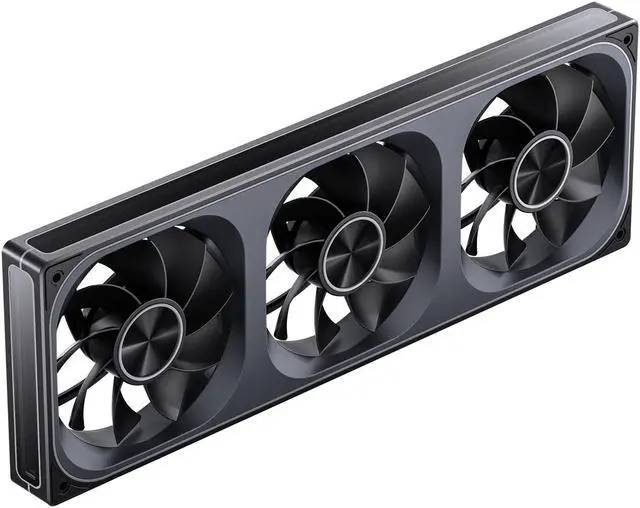 Alt view image 3 of 7 - JONSBO ZA-360BR (Reversed) PC Case Fan,  All-IN-One Single Frame Unit with 3x120mm ARGB Fans 4 Pin PWM 3Pin ARGB, Silent Computer Fan with 4-Sides Infinity Mirror Fan 2400RPM, Aluminum Nameplate,Black