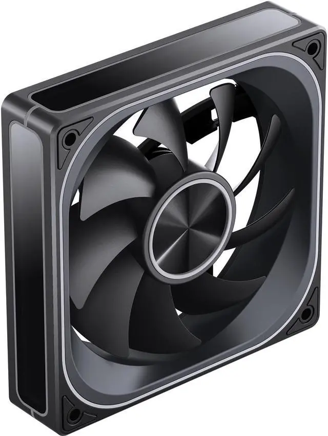 Alt view image 3 of 7 - JONSBO ZA-120B PC Case Fan, Silent Computer Fan with 4-Sides Infinity Mirror Fan 2400RPM, 3Pin ARGB , 4Pin PWM Integrated M&F Head ,Aluminum Nameplate, Black