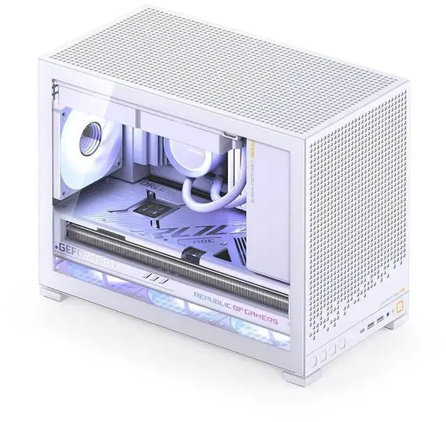 Main image of JONSBO D32 PRO Micro-ATX PC Case,High Compatibility Mini Desktop Case,A/B Mode for MB, Support MATX Back-Connect/BTF MB,365mm GPU/240AIO/163mm Air Cooler,ATX/SFX-L/SFX PSU, USB3.2 PC Gaming Case,White