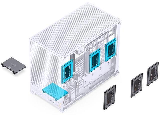 Alt view image 7 of 7 - JONSBO D32 PRO Micro-ATX PC Case,High Compatibility Mini Desktop Case,A/B Mode for MB, Support MATX Back-Connect/BTF MB,365mm GPU/240AIO/163mm Air Cooler,ATX/SFX-L/SFX PSU, USB3.2 PC Gaming Case,White