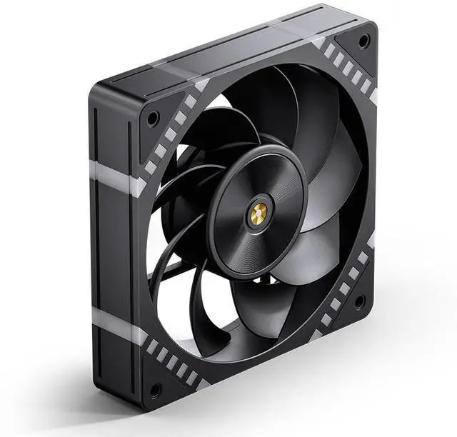 Alt view image 2 of 7 - JONSBO HF2-120BR 120 mm High Performance PC Fan, 12cm Reversed Case Fan FDB Bearing, ARGB lighting,9 Fan Blades, 5-year Warranty, Black
