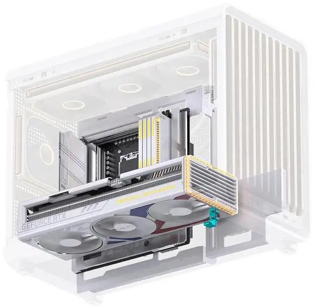 Alt view image 3 of 7 - JONSBO D33 WD/WHT Micro ATX PC Case Wood Version, High Airflow MATX case with Tempered Glass Panel, 9 Fan Positions,High Compatibility,SP MATX BTF MB,435mm GPU/360AIO/172mm CPU Cooler,ATX/SFX, White