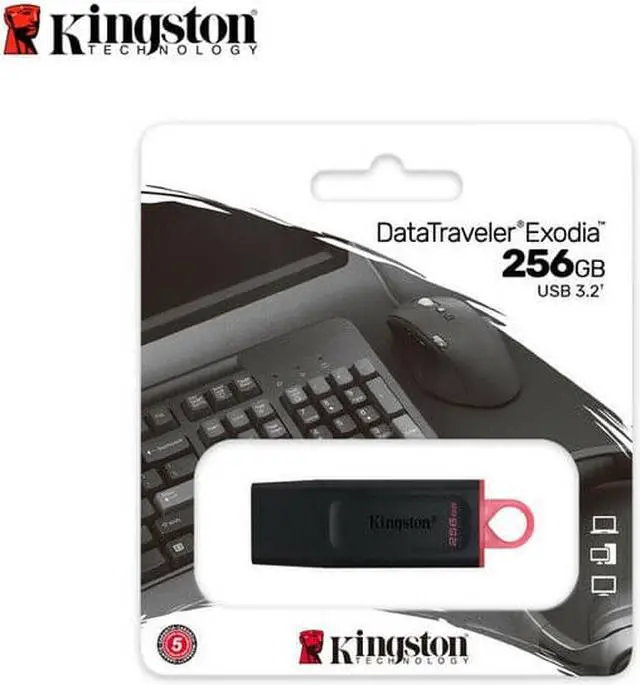 Alt view image 5 of 5 - Kingston Datatraveler Exodia 256G Flash Drive Usb Type-A With Cap +Tracking#
