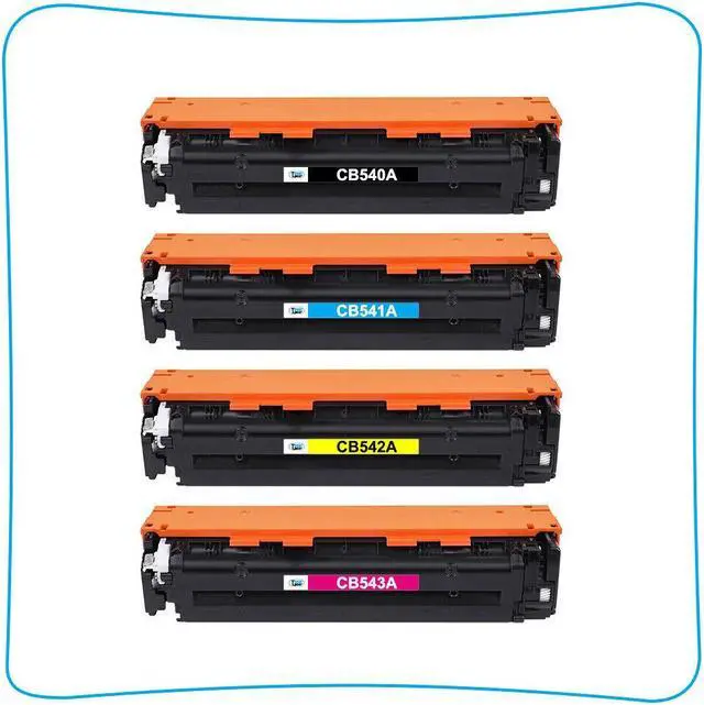 Alt view image 4 of 7 - 4PK CB540A Toner Set Compatible with HP 125A Color LaserJet CP1210 CM1312nfi MFP - OEM