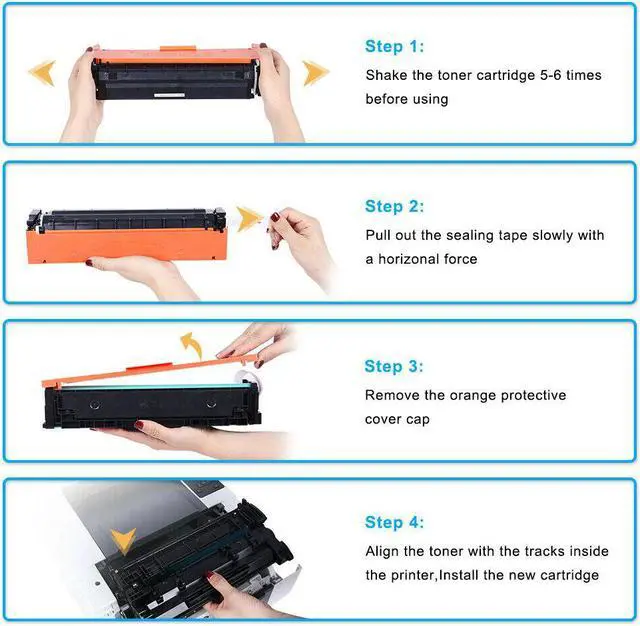Alt view image 6 of 7 - 4x Color Toner W2310A Compatible with HP 215A Pro M155 M182nw M183fw MFP No Chip - OEM
