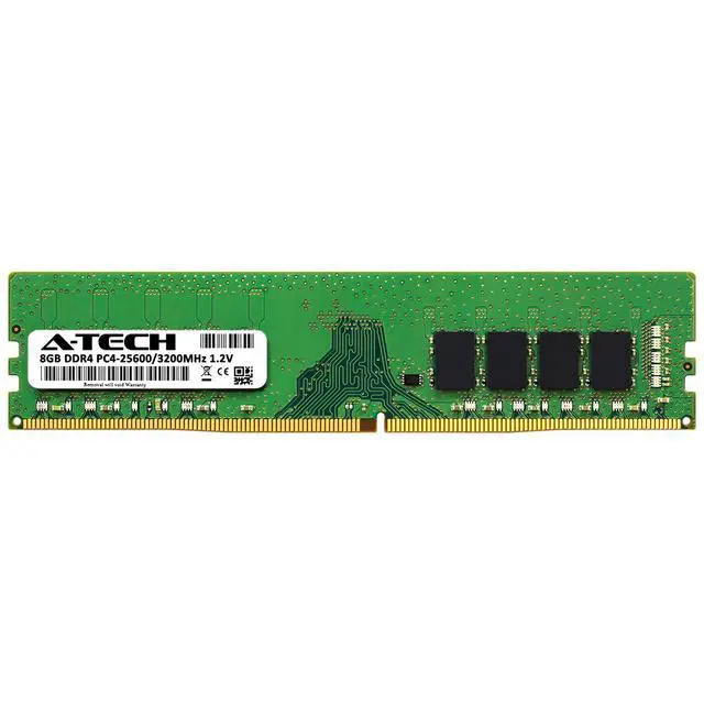 Alt view image 2 of 2 - 8GB DDR4-3200 DIMM Crucial CT8G4DFRA32A Equivalent Desktop Memory RAM