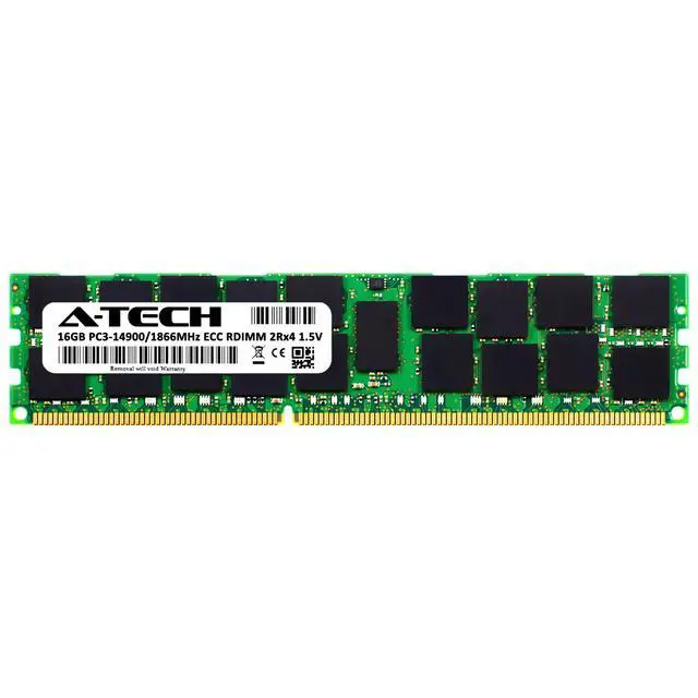 Alt view image 2 of 2 - 16GB DDR3 1866MHz PC3-14900 RDIMM (Replacement for HP E2Q95AA) Server Memory RAM