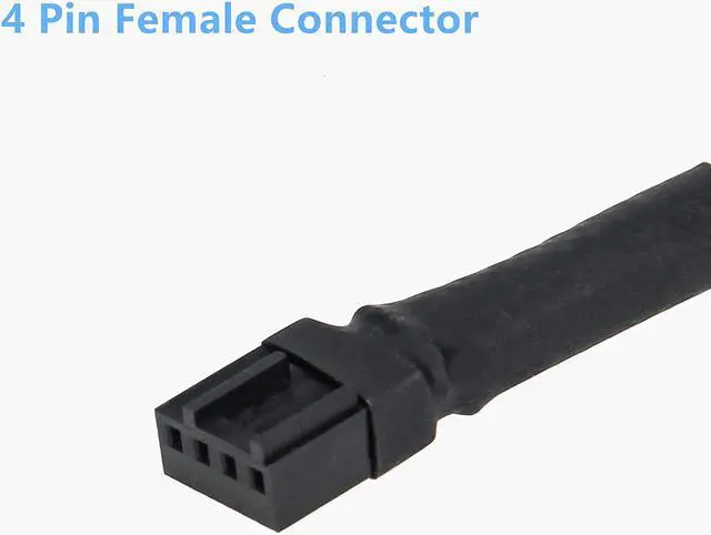 Alt view image 2 of 7 - Fan Splitter, 3 Pack 4 Pin PWM Fan Splitter Cable 2 Way Sleeved Braided Extension Power Cable 1 to 2 Converter for PC Matherboard, Desktop Computer CPU Fan 10.6 inches