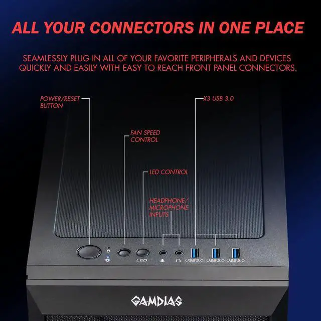 Alt view image 6 of 7 - 2024 Gigatech Gaming Omega 7 Gaming PC Desktop - Core I7-14700K 28-Threads 5.6GHz Processor, NVIDIA RTX 4080 GPU Graphics Card, DDR4 3200MHz Memory, 1TB PCIe NVMe SSD, RGB, Built-In WiFi, Windows 11