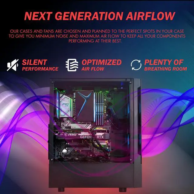 Alt view image 2 of 7 - Gigatech Gaming Titan 5 Gaming PC Desktop - Intel Core Ultra 5 245K 5.2GHz 14-Core, NVIDIA RTX 5060 GPU Graphics Card, 32GB DDR5 6000MHz, 512GB SSD, RGB, RGB, Windows 11, Wi-Fi