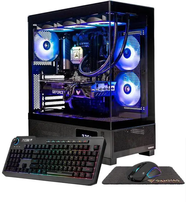 Alt view image 6 of 7 - Gigatech Gaming Omega 7 Gaming PC Desktop - Intel Core Ultra 7 265K 5.5GHz 20-Core Processor, NVIDIA RTX 5080 GPU Graphics Card, 32gb DDR5 6000MHz, 1TB SSD + 6TB HDD, RGB, Windows 11, Wi-Fi