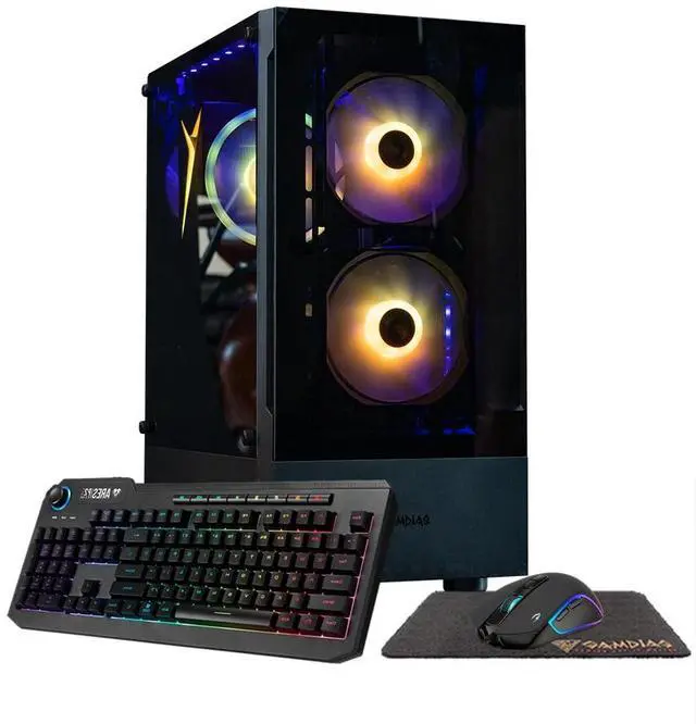 Alt view image 6 of 7 - Gigatech Gaming Titan 5 Gaming PC Desktop - Intel Core Ultra 5 245K 5.2GHz 14-Core, NVIDIA RTX 5060 GPU Graphics Card, 32GB DDR5 6000MHz, 512GB SSD, RGB, RGB, Windows 11, Wi-Fi