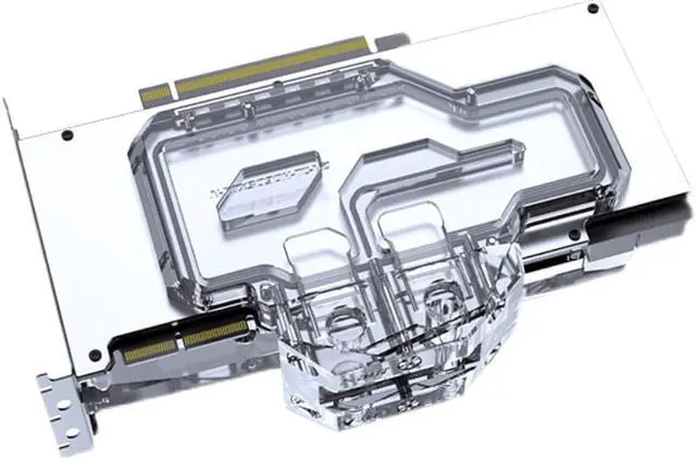 Alt view image 7 of 7 - Bykski Full Coverage GPU Water Block w/ Integrated Active Backplate for AIC Reference RTX 3090 (N-RTX3090H-TC-V2)