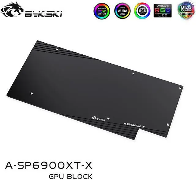 Alt view image 7 of 13 - Bykski Full Coverage GPU Water Block and Backplate for Sapphire RX 6800 / 6900 Super Platinum (A-SP6900XT-X)