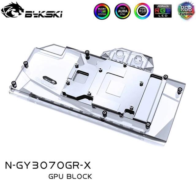 Alt view image 4 of 7 - Bykski Full Coverage GPU Water Block and Backplate for GALAXY RTX 3060Ti/3070 GAMER (N-GY3070GR-X)