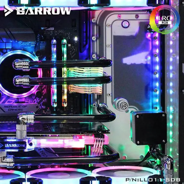 Alt view image 2 of 3 - Barrow LLO11-SDBV1, Waterway Boards For Lian Li PC-O11 Dynamic Case, For Intel CPU Water Block & Single GPU Building