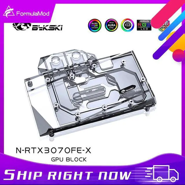 Main image of Bykski 3070 GPU Water Cooling Block For NVIDIA Founders RTX 3070 3060ti, Graphics Card Liquid Cooler System, N-RTX3070FE-X