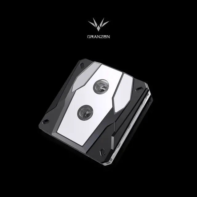 Alt view image 4 of 6 - Granzon GAIS CPU Water Cooling Block w/ Temp Digital Display - Black   w/ 5v Addressable RGB (RBW)(for Intel LGA 115x / LGA1200 / LGA20xx)