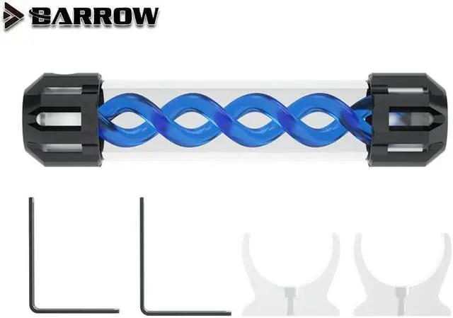 Alt view image 3 of 4 - Barrow CMYKL-255, Composite Type Virus-T Reservoirs, Aluminum Alloy Cover + Acrylic Body, Multiple Color Spiral, 255mm Green B set