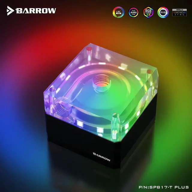 Alt view image 3 of 3 - Barrow PLUS Version 17W PWM Pump, With Aluminum Radiator Cover, Special For Barrow Distro Plate SPB17-T PLUS