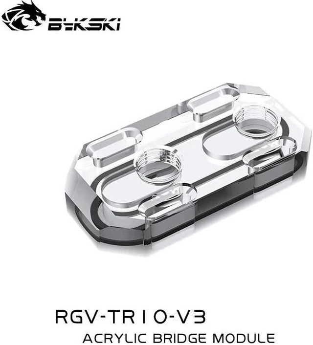 Bykski RGV-TR10-V3, Acrylic Adjustment Module For Bykski Distro Plate ...