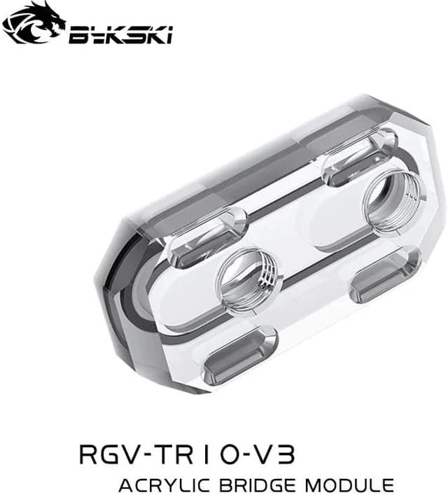 Bykski RGV-TR10-V3, Acrylic Adjustment Module For Bykski Distro Plate ...