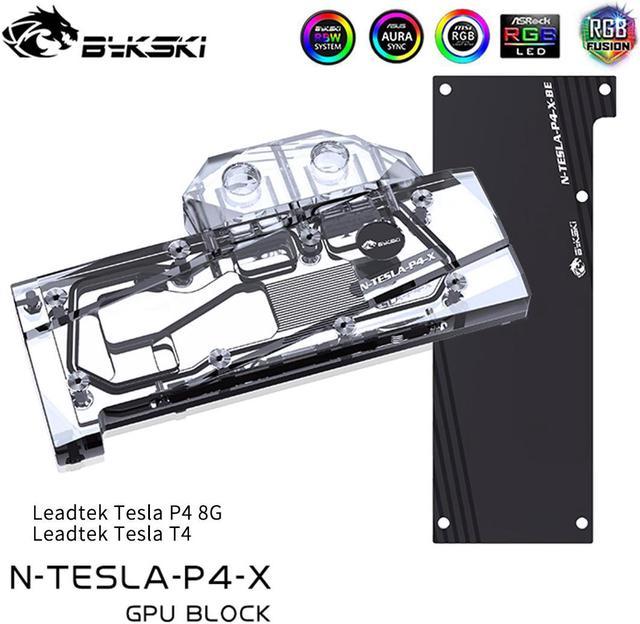 Bykski GPU Water Cooling Block For Leadtek Tesla P4 T4 Graphics