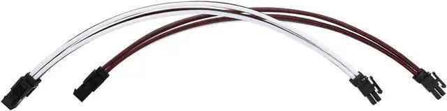 Alt view image 6 of 6 - FormulaMod Sleeve Extension Power Supply Cable Kit 18AWG ATX 24P+ EPS 8-P+PCI-E8-P with Combs for PSU to Motherboard/GPU (Red Black Grey White)