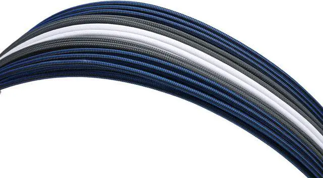 Alt view image 5 of 6 - FormulaMod Sleeve Extension Power Supply Cable Kit 18AWG ATX 24P+ EPS 8-P+PCI-E8-P with Combs for PSU to Motherboard/GPU (Blue Black Grey White)