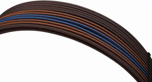 Alt view image 5 of 6 - FormulaMod Power Supply Sleeved Cable 18AWG ATX 24P+ EPS 8-P+PCI-E8-P PSU Extension Cable Kit 30cm Length with Cable Combs (Brown Black-Orange Black-Blue)