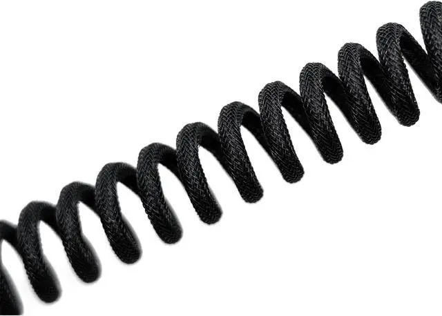 Alt view image 6 of 7 - FormulaMod Custom Coiled Keyboard Cable for Type-C Mechanical Keyboard,Aviator USB Cable for Gaming Keyboard, Pro Double Sleeved Cable with Organizer Zipper Bag