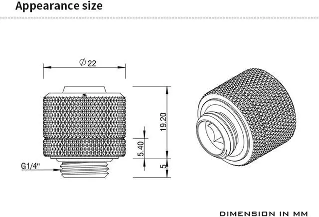 Alt view image 5 of 5 - Barrow Soft Tube Fitting For 10x16mm (3/8"IDx5/8"OD) Tubing, Thread G1/4" Compression Tube Fitting For Water Cooling System, 8 Pack White Kit THKN-3/8-V4