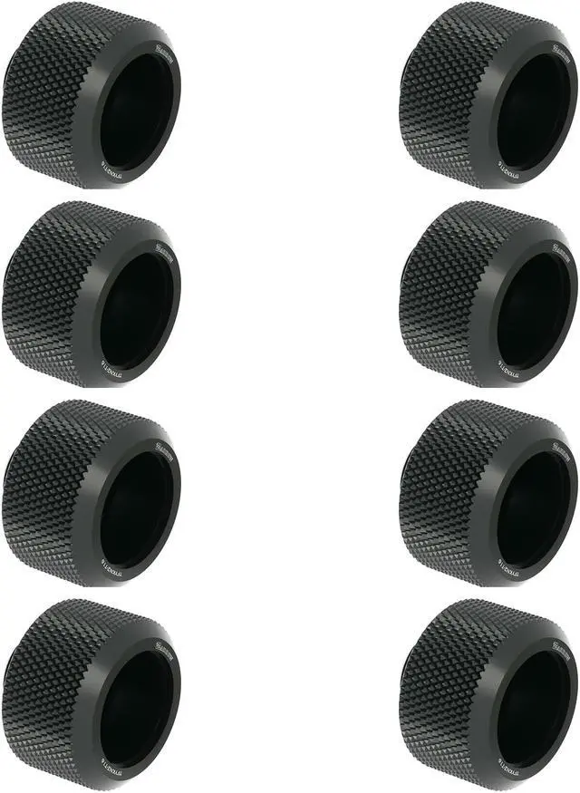 Main image of Barrow Hard Tube Fitting For Outer Diameter 16mm Rigid Tubing, Thread G1/4" Compression Tube Fitting For Water Cooling System, 8 Pack Black Kit TFYKN2-T16