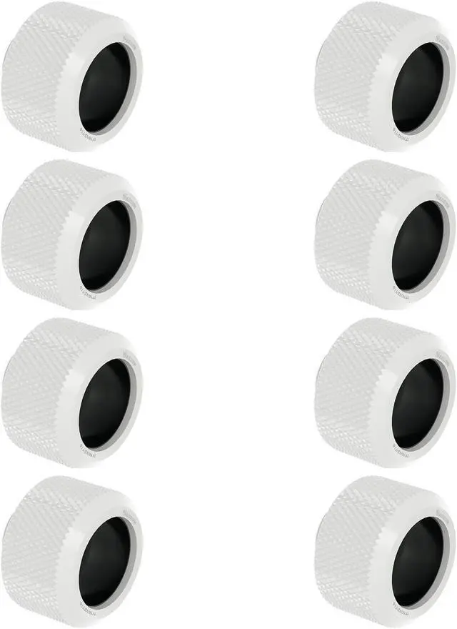 Main image of Barrow Hard Tube Fitting For Outer Diameter 16mm Rigid Tubing, Thread G1/4" Compression Tube Fitting For Water Cooling System, 8 Pack White Kit TFYKN2-T16