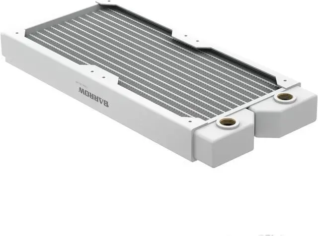 Main image of Barrow 240mm Copper Radiator With 28mm Thick G1/4" Thread, White High-density Radiator For Computer Water Cooling system, 240 White Dabel-28a 240