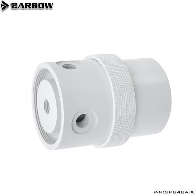 Main image of Barrow 18W PWM Pump, D5 Series Multi-color Combination With Aluminum Alloy Heatsink Cover, Water Cooling Pump, SPG40A-X POM Top with White Cover