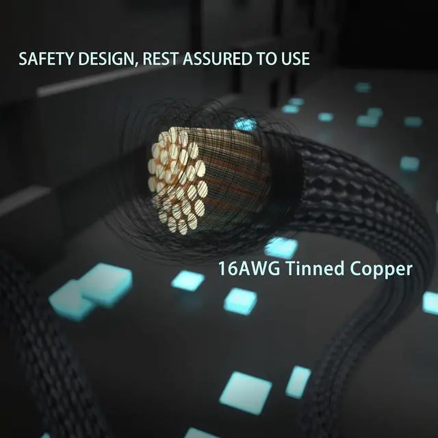 Alt view image 5 of 5 - FormulaMod 16AWG RTX 4090 4080 4070TI 3090Ti16Pin(12+4) to 4x8Pin PCI-E 5.0 Sleeved Extension Cable,12Pin to 4x8Pin, 17.7 inch with Cable Combs Pink
